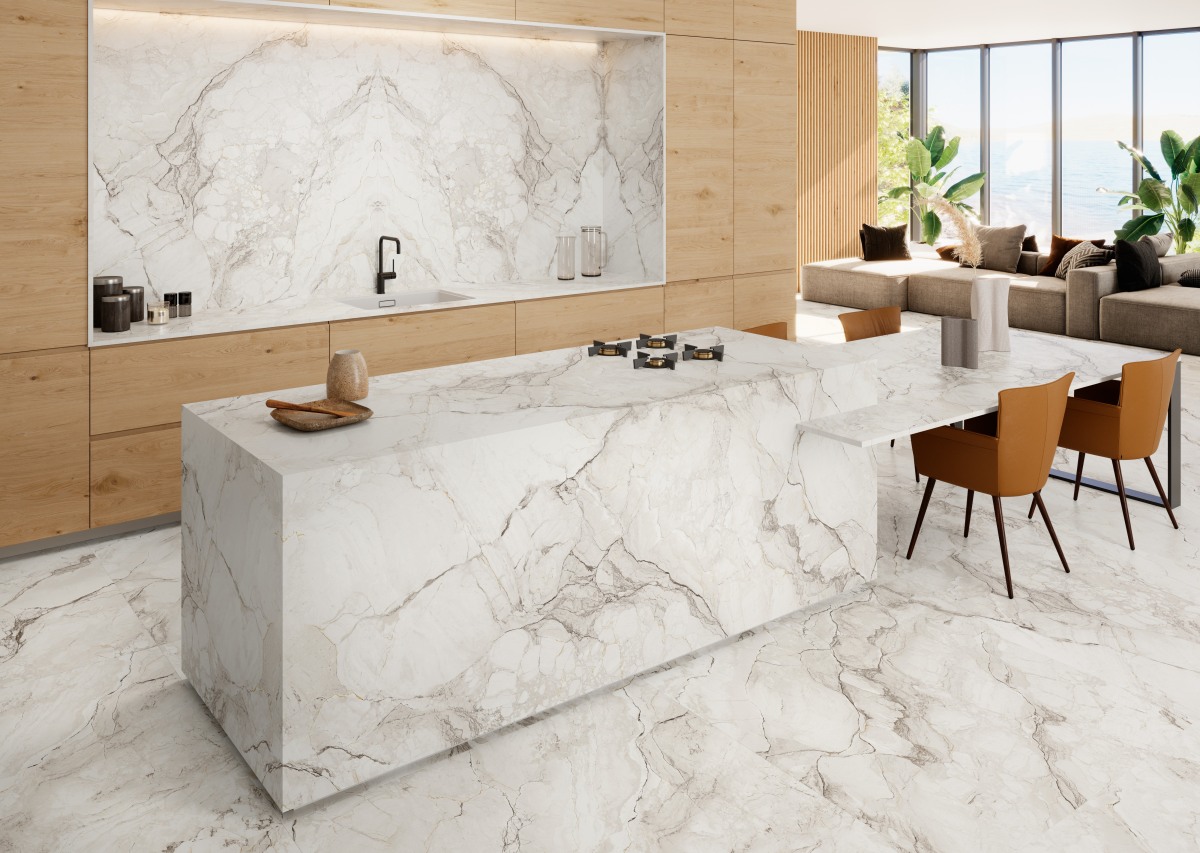 Grespania coverlam CAMOUFLAGE large format tile