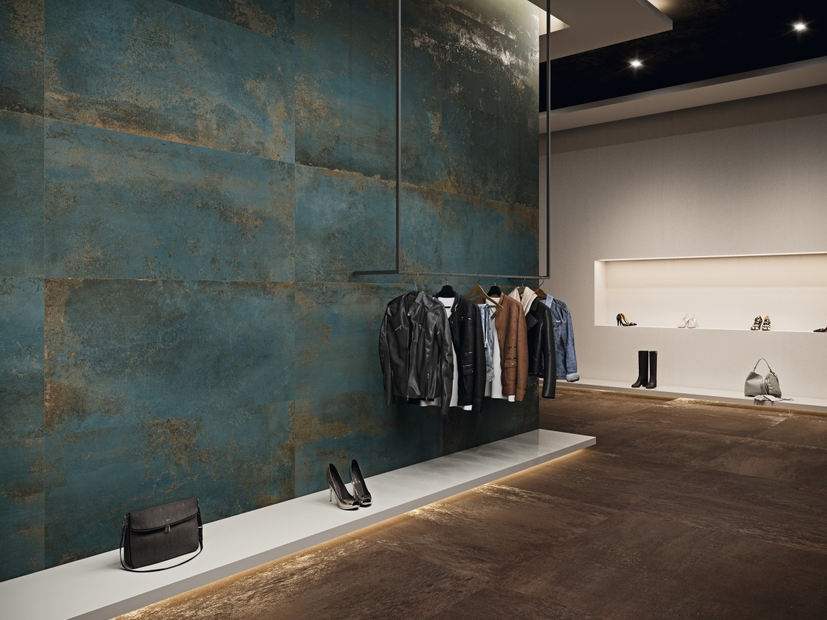 Distrito Zinc Coverlam large format tiles