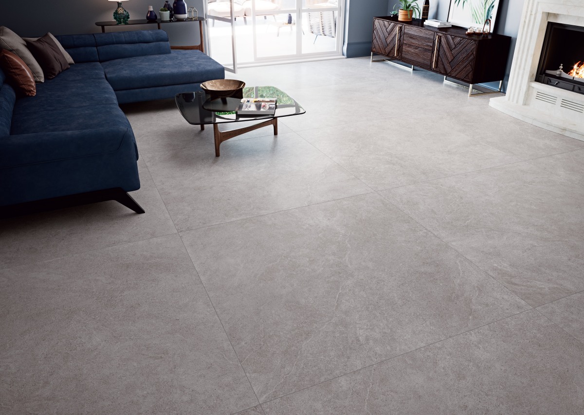 Arles Gris Coverlam large format tiles